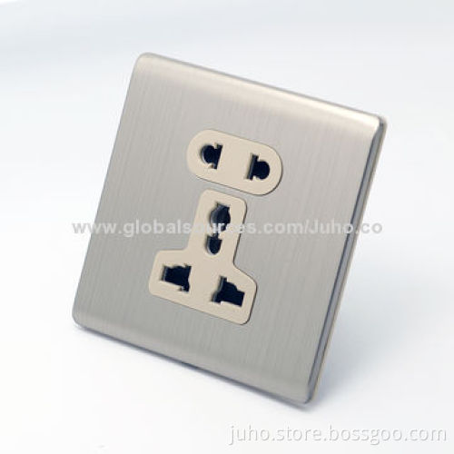 10A electric wall socket, five pin multi-function electrical socket, UK standard